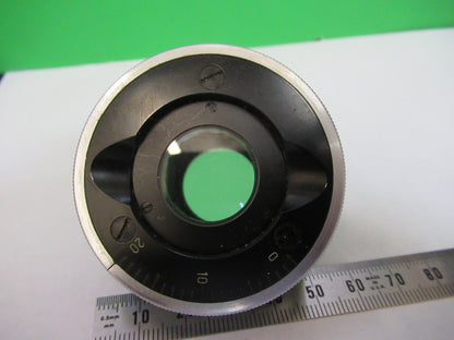 CARL ZEISS GERMANY ILLUMINATOR LENS + IRIS MICROSCOPE PART AS PICTURED X9-B-88