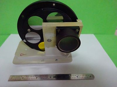 MICROSCOPE POLYVAR REICHERT LEICA FILTER WHEEL ASSEMBLY OPTICS AS IS BIN#W2-08
