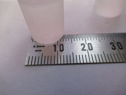 OPTICAL LOT 2 Ea CYLINDER FROSTED BK7 GLASS PREFORM OPTICS  AS PICTURED G4-A-26