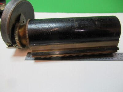 Antique Brass Bausch & Lomb Tubus + Nosepiece Microscope Part
