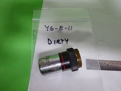 FOR PARTS MICROSCOPE PART OBJECTIVE 10X [dirty] OPTICS AS IS BIN#Y6-E-11