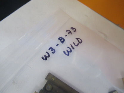 LOT WILD HEERBRUGG M20 BRASS LINEAR GEAR TEETH MICROSCOPE PART AS PIC &W3-B-73