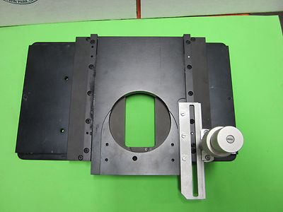 MICROSCOPE PART STAGE MICROMETER LEITZ WETZLAR GERMANY ORTHOPLAN  BIN#50-02