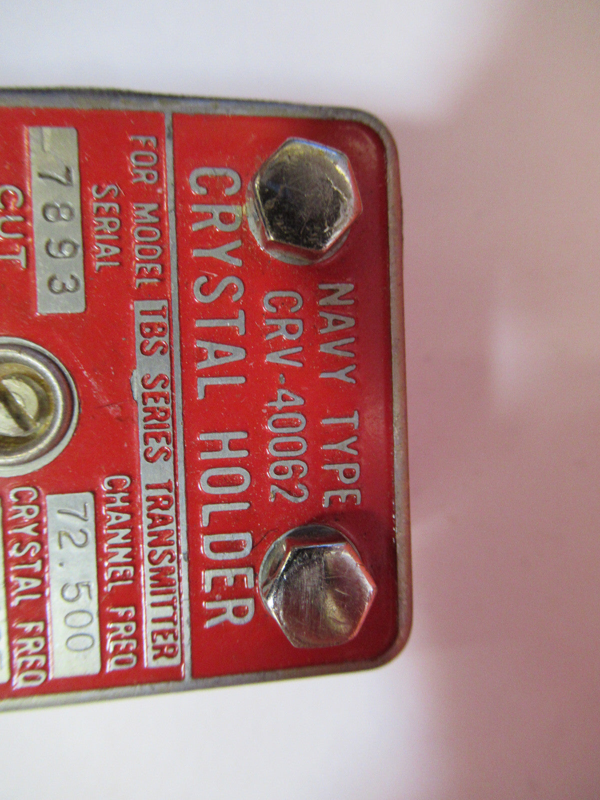 Navy Type Quartz Crystal CRV-40062 Rca Antique