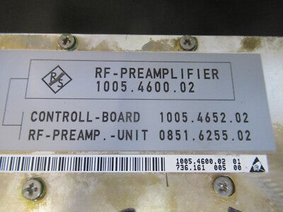 BOARD for ROHDE & SCHWARZ EMI RECEIVER RF PRE-AMPLIFIER 1005.4600.02 &4B-A-75