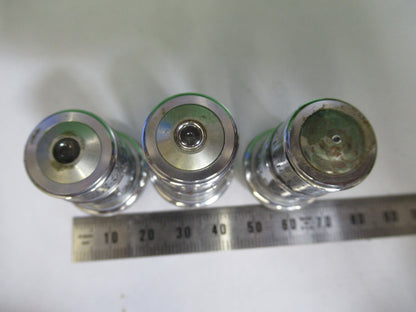 Lot Spencer Lens Co. Objective 10X 44X 95X Microscope Part Optics American Optical Co