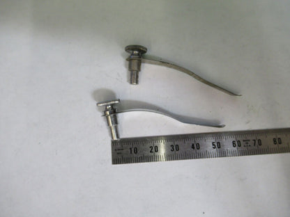 ANTIQUE SPENCER AO PAIR of CLIPS STAGE MICROSCOPE AS PICTURED &Z1-A-121