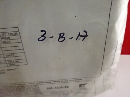 PARKER DAEDAL PIGTAIL CABLE for POSITIONING PART OPTICAL OPTICS AS IS &3-B-17