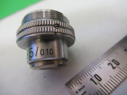 OBJECTIVE ERNST LEITZ 3.5X /170 OPTICS MICROSCOPE PART AS PICTURED X2-A-92