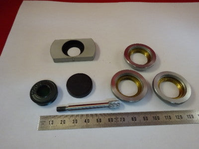 LOT MICROSCOPE PARTS ZEISS REICHERT OTHERS ETC OBJECTIVE ADAPTER OPTICS &94-A-24
