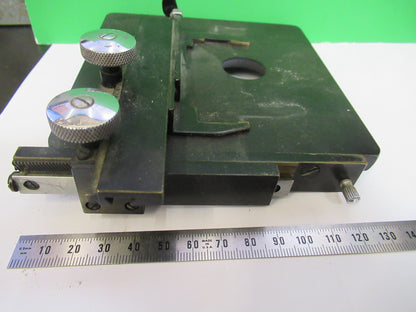 SPENCER AO VINTAGE STAGE TABLE XY ANTIQUE MICROSCOPE PART AS PICTURED X5-A-11