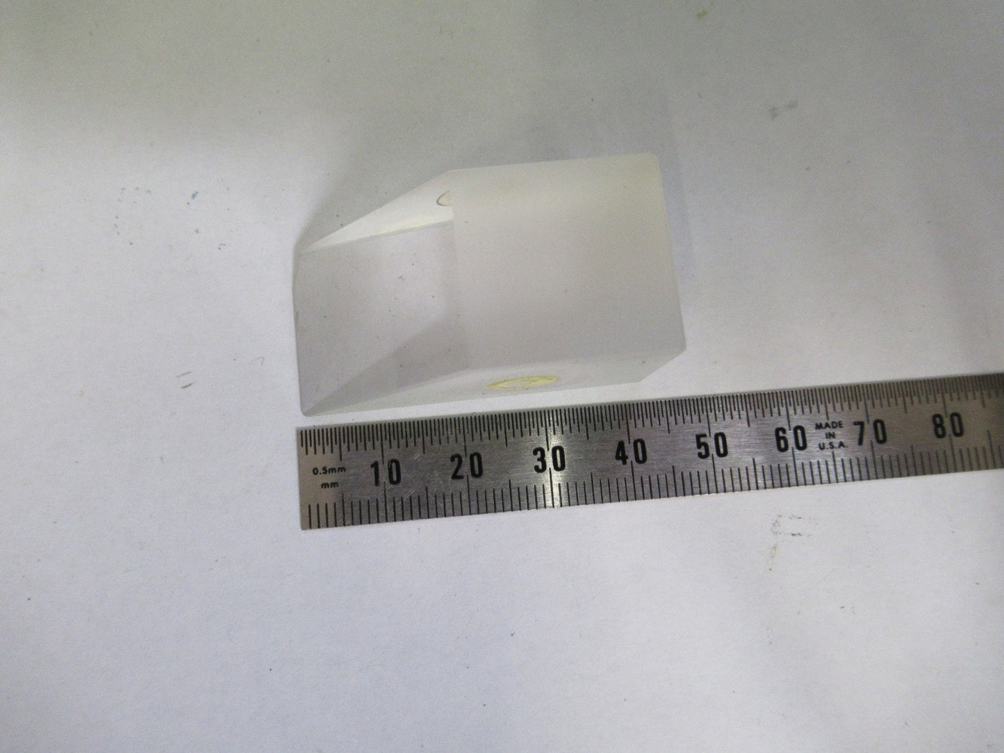 ANTIQUE BAUSCH LOMB GLASS PRISM OPTICS MICROSCOPE PART AS PICTURED  V3-A-54