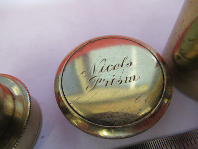 Antique Watson UK England Nicols Polarizer 1860's Microscope Prism AS Pic