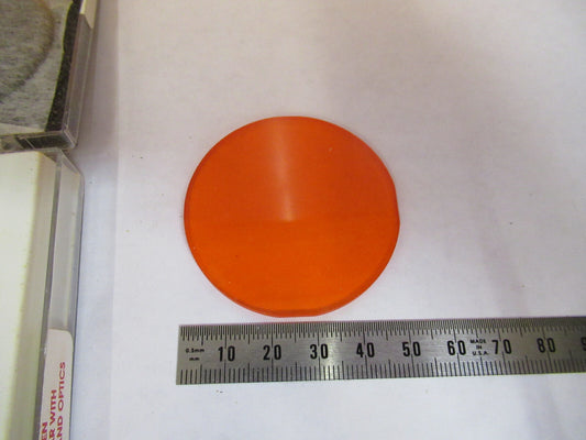 Optical ex-NASA Coated Orange Filter Lens Pro Laser Optics