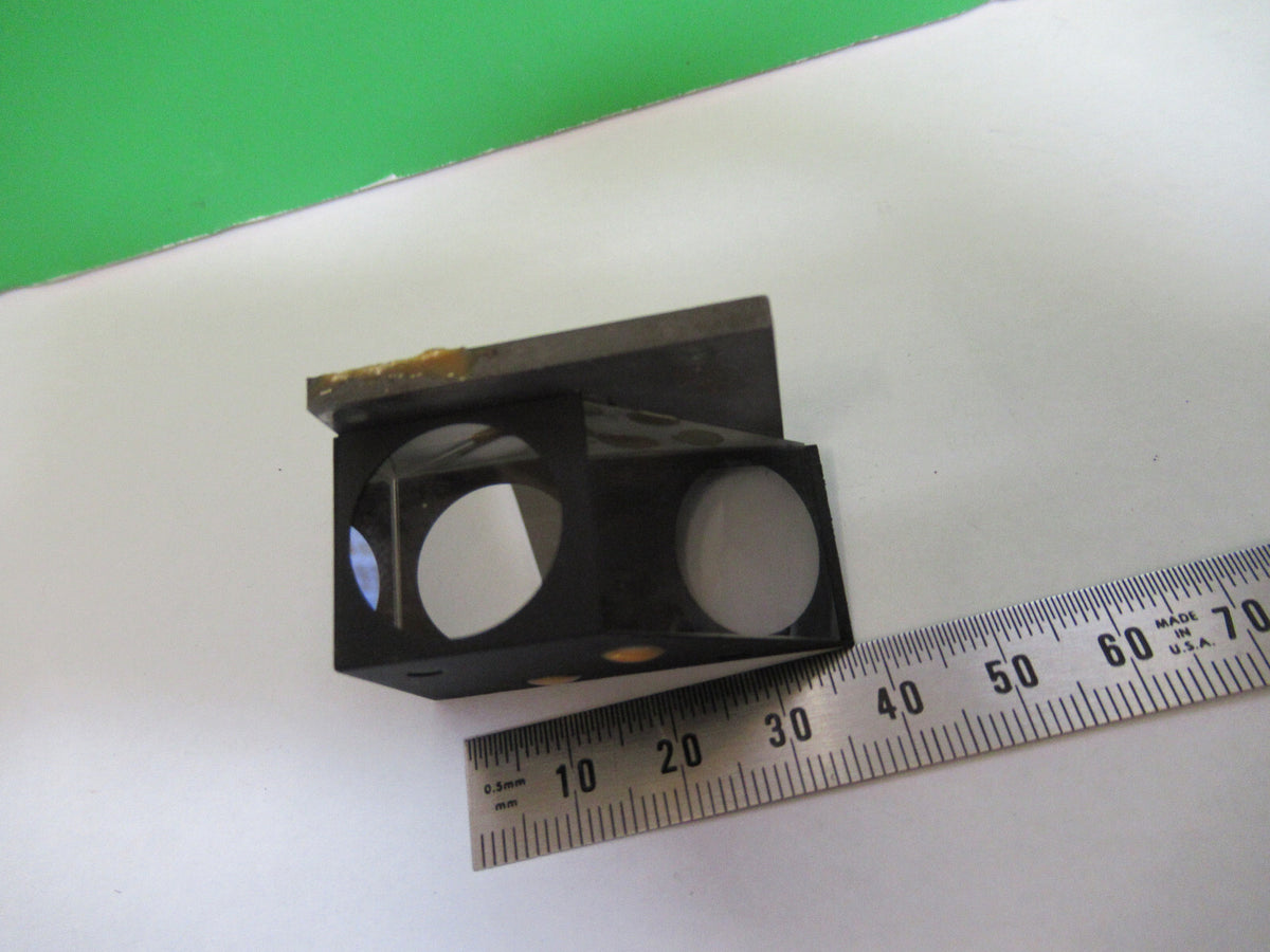 MICROSCOPE PART LEITZ WETZLAR GERMANY PRISM MOUNTED OPTICS AS PICTURED 80-B-08