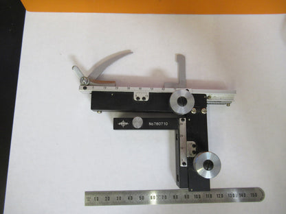JAPAN SWIFT  XY CLIPS STAGE MICROSCOPE PART AS PICTURED Y3-A-105