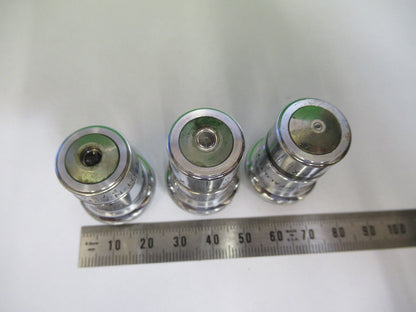 LOT 3 ea OBJECTIVES SPENCER AO MICROSCOPE PART AS PICTURED &R4-A-47