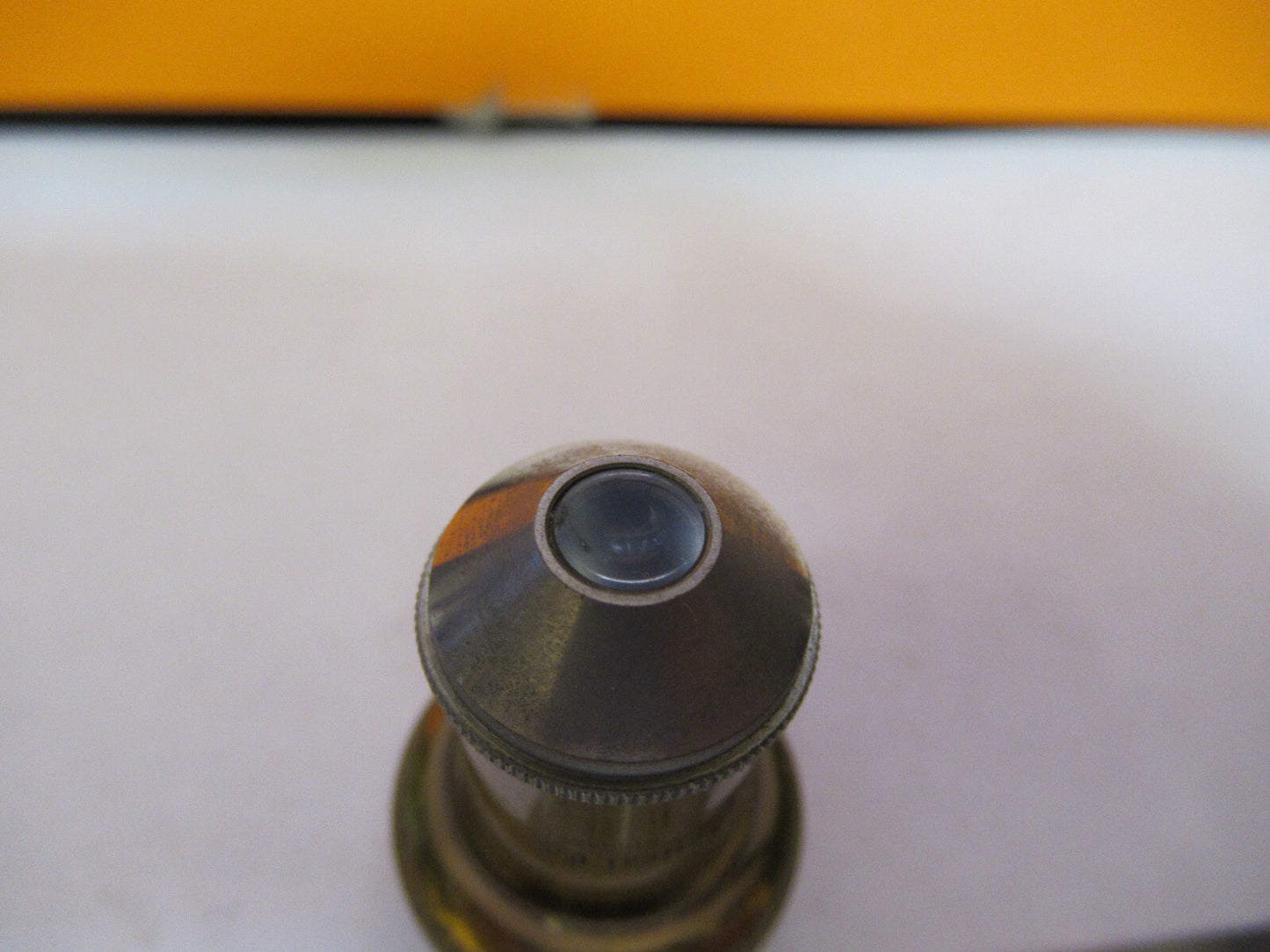 ANTIQUE BAUSCH LOMB BRASS OBJECTIVE 1/2in MICROSCOPE PART AS PICTURED Y1-A-53