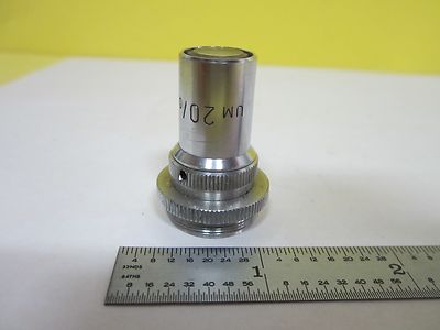 Microscope Part Objective Ernst Leitz Germany Um 20X Optics