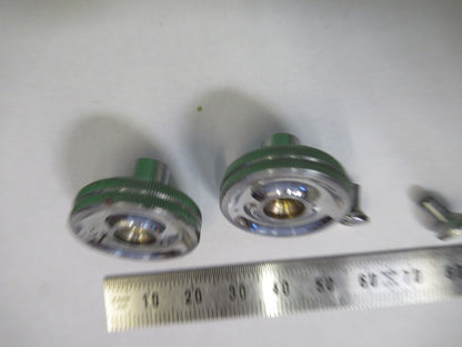 SEIBERT WETZLAR BRASS SET KNOBS MICROSCOPE PART AS PICTURED U9-A-26