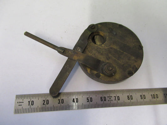 Antique Brass Shutter Unknown Rare Collimator Scope Part AS Picture