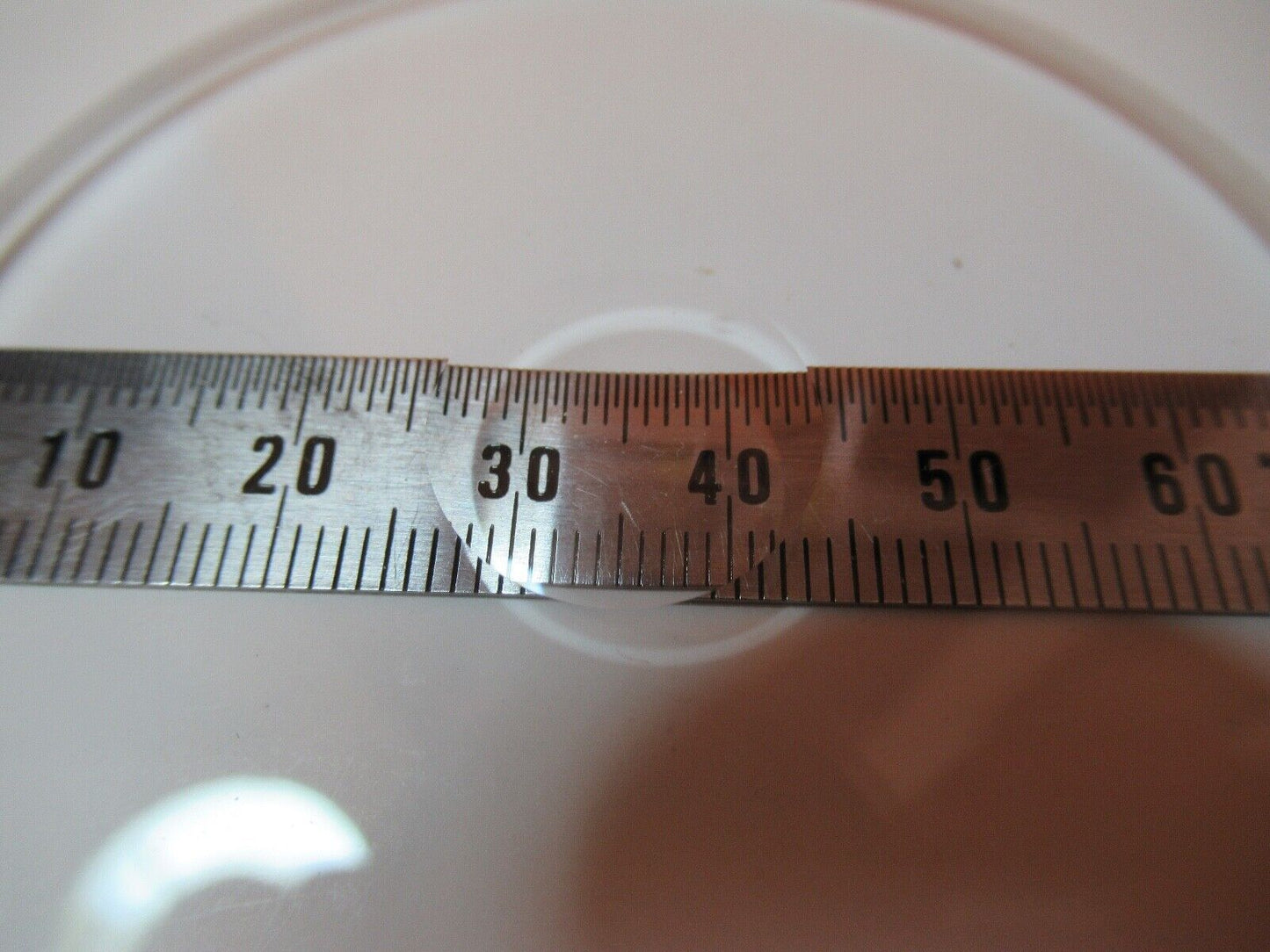 OPTICAL RARE LENS BK7 GLASS CENTER CONCAVE PL-CC OPTICS AS PICTURED &14-B-51