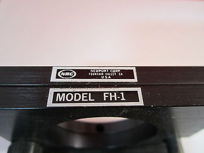 OPTICAL NEWPORT MODEL FH-1 FIXTURE FOR LASER OPTICS BIN#5K