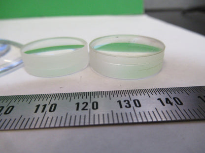 AUS JENA GERMANY LOT GLASS LENSES MICROSCOPE PART AS PICTURED T2-A-38