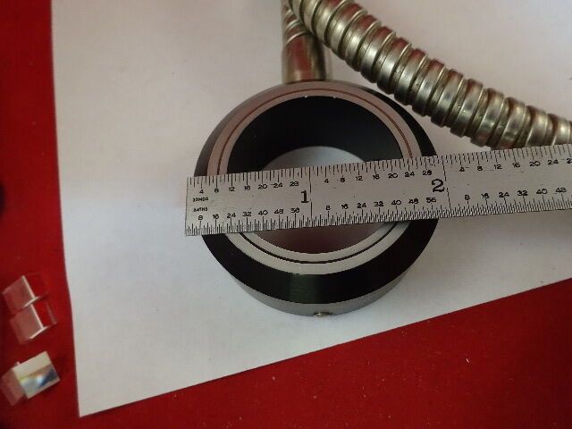 MICROSCOPE PART OPTICAL FIBER GLASS LIGHT GUIDE ILLUMINATOR OPTICS AS IS #IL6-04