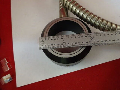 MICROSCOPE PART OPTICAL FIBER GLASS LIGHT GUIDE ILLUMINATOR OPTICS AS IS #IL6-04