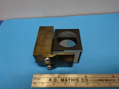 MICROSCOPE PART OLYMPUS JAPAN MOUNTED PRISM OPTICS AS IS #90-72
