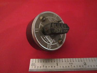 VINTAGE WWII BLILEY QUARTZ CRYSTAL VARIABLE FREQUENCY VF1 7176 KC
