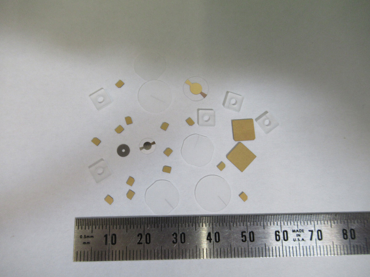 Lot Blanks Piezoelectric Quartz Crystal X-y-cut Gold Coated Piezo Sensor