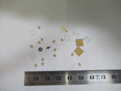 Lot Blanks Piezoelectric Quartz Crystal X-y-cut Gold Coated Piezo Sensor