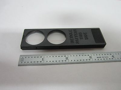 Microscope Slide Reticle Crosshair + Micrometer Optics