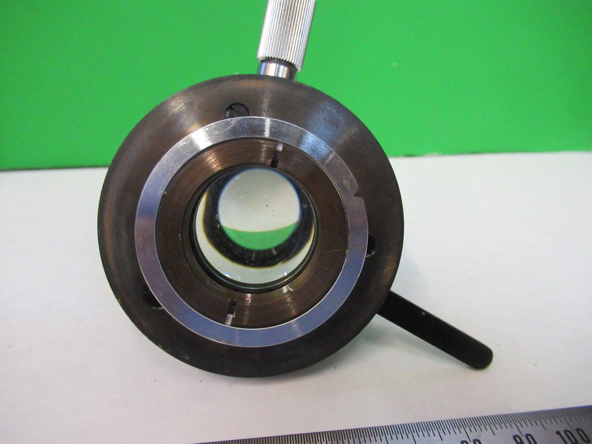CARL ZEISS GERMANY CONDENSER + IRIS MICROSCOPE PART AS PICTURED X9-B-24