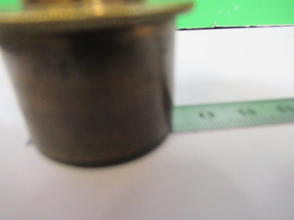 ANTIQUE BRASS OCULAR EYEPIECE LENS COLLINS LONDON UK MICROSCOPE PART X3-B-13