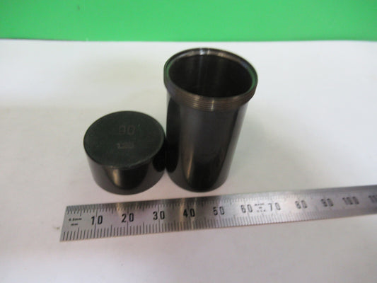 Empty Antique Brass Objective Can Carl Zeiss AG 90 Microscope