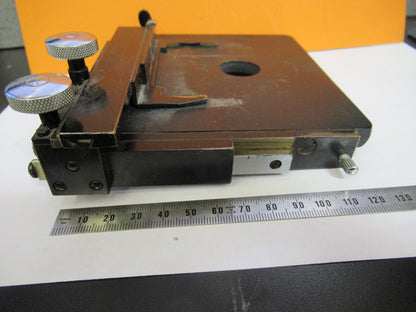 SPENCER AO ANTIQUE  XY CLIPS STAGE MICROSCOPE PART AS PICTURED Y4-A-127