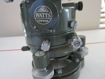OPTICAL THEODOLITE HILGER WATTS LONDON ENGLAND  AS IS OPTICS  #LOBBY