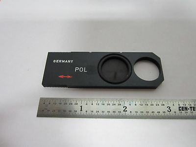 MICROSCOPE PART POLARIZER SLIDE GERMANY POL OPTICS BIN#B1-R-14