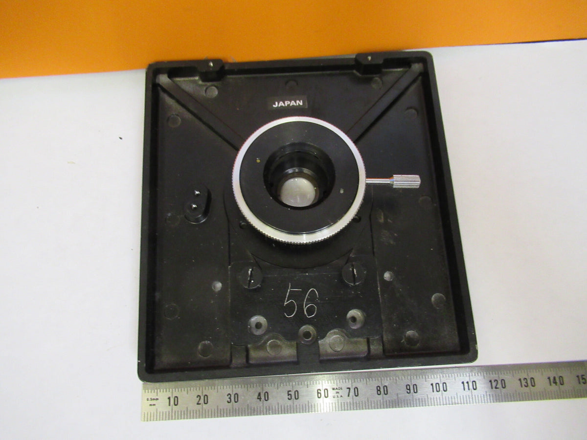 UNITRON STAGE + IRIS TABLE MICROMETER MICROSCOPE PART AS PICTURED Y1-A-55