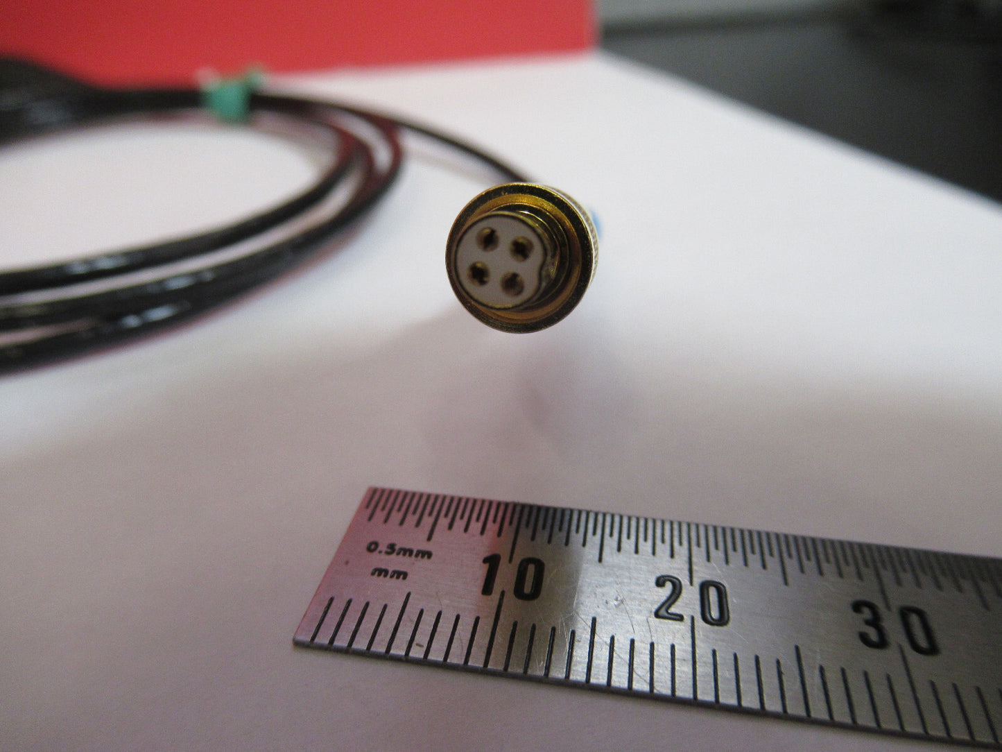 3ft CABLE for ACCELEROMETER SENSOR triaxial 1/4-28 to BNC AS PICTURED T1-A-61