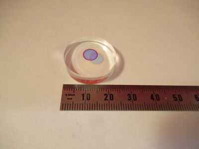 OPTICAL BK7 GLASS LASER LENS COATED OPTICS MIL SPEC RLG as pictured &W2-A-91