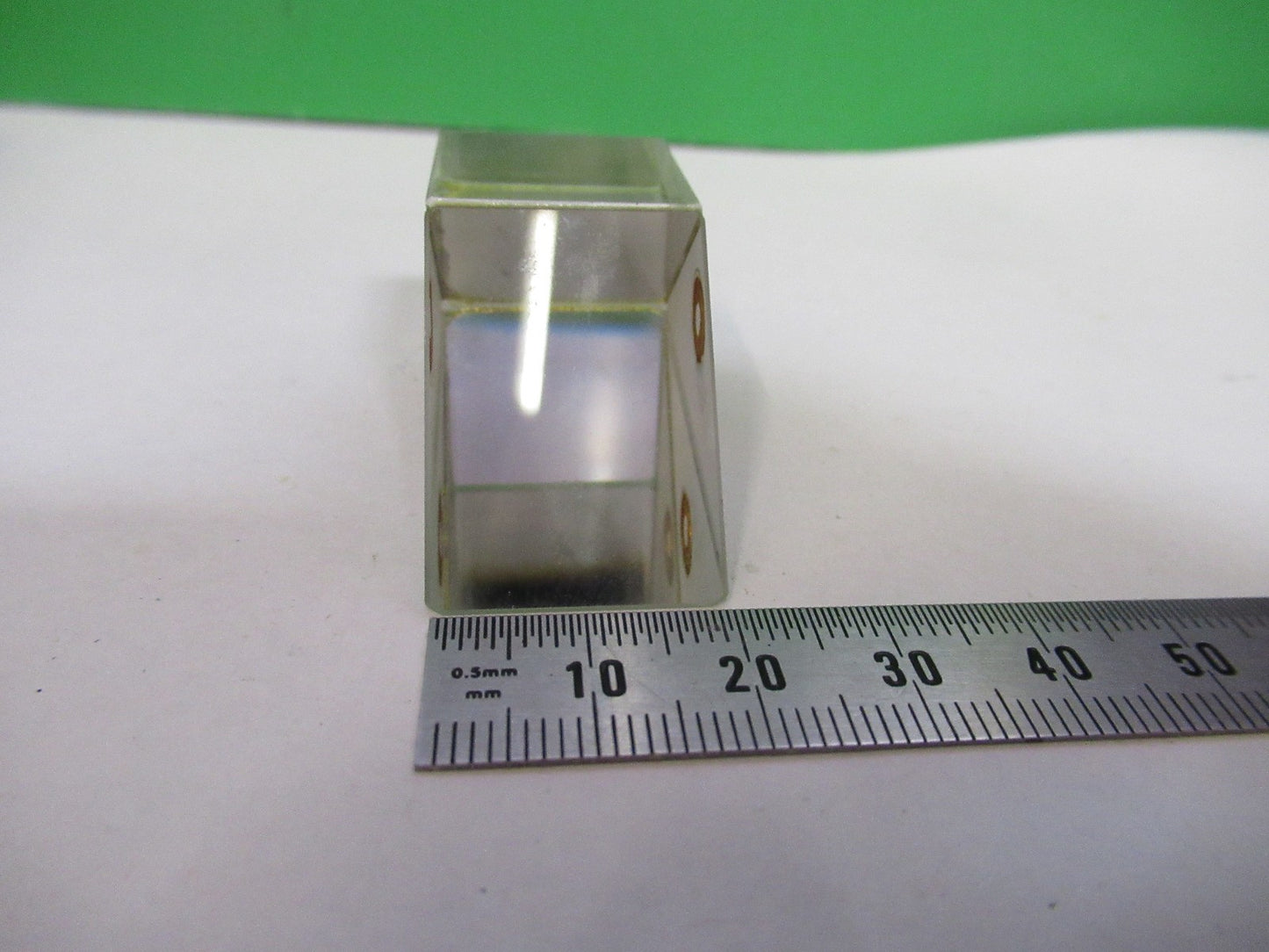 ANTIQUE BAUSCH LOMB GLASS PRISM OPTICS MICROSCOPE PART AS PICTURED  V3-A-55