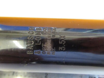 Antique Bausch & Lomb 3.5X Magnifier Tubus Optics Microscope Part AS Pic
