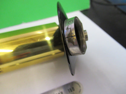 ANTIQUE BRASS LEITZ GERMANY TUBUS NOSEPIECE MICROSCOPE PART AS PICTURED V3-A-34