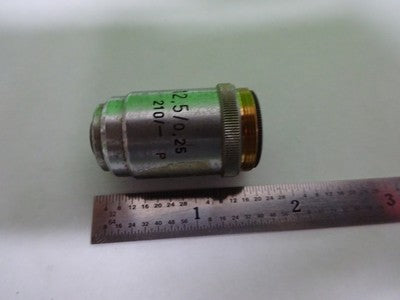 MICROSCOPE PART OBJECTIVE REICHERT 12.5X OPTICS #72-63