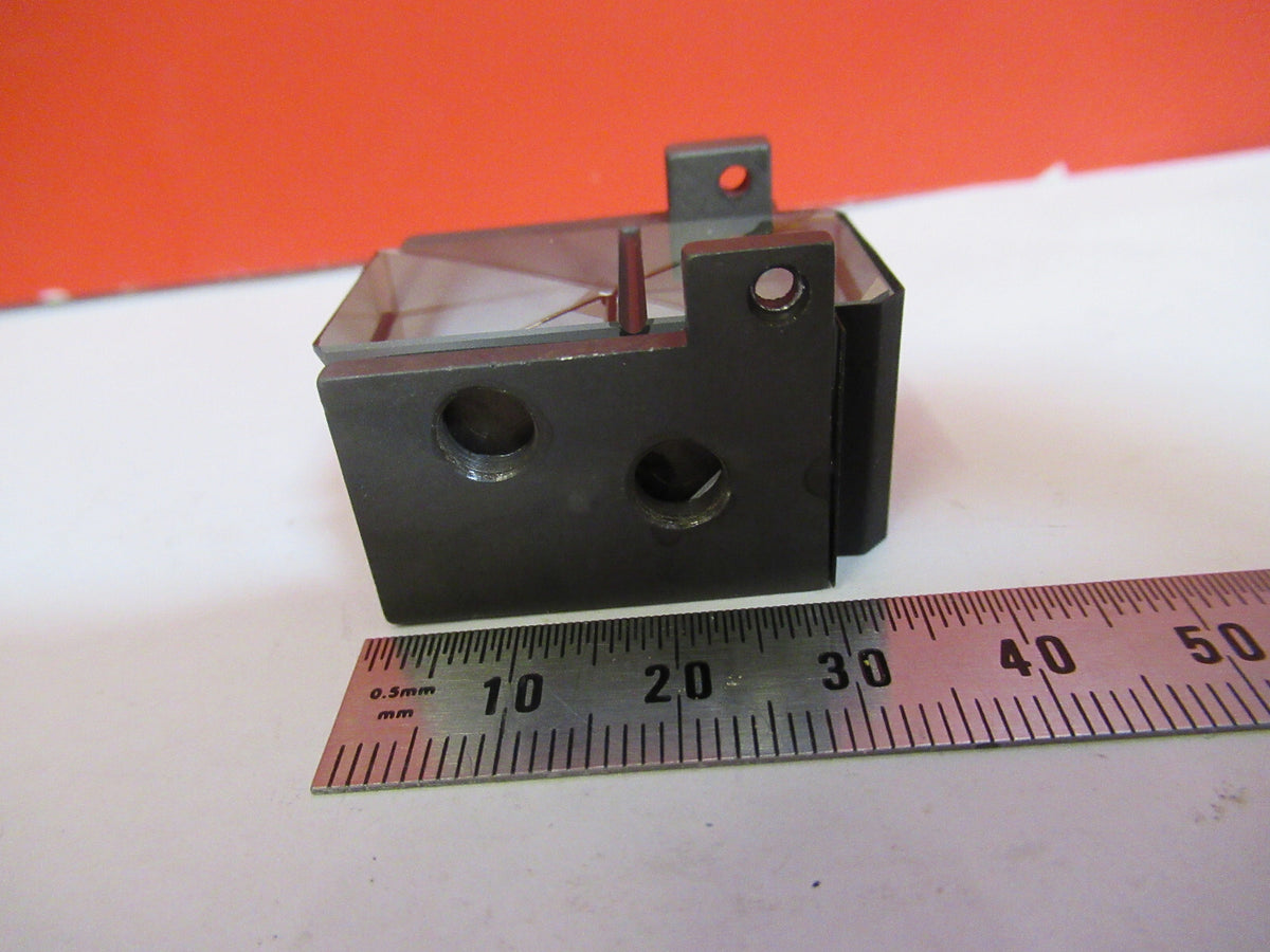 OLYMPUS JAPAN OPTICS GLASS PRISM MICROSCOPE PART AS PICTURED S4-B-108