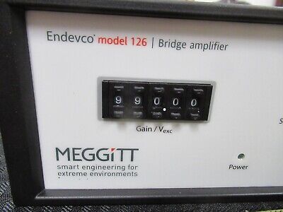 MEGGITT ENDEVCO 126 BRIDGE AMPLIFIER VIBRATION WITHOUT SENSOR AS PICTURED &TD-4